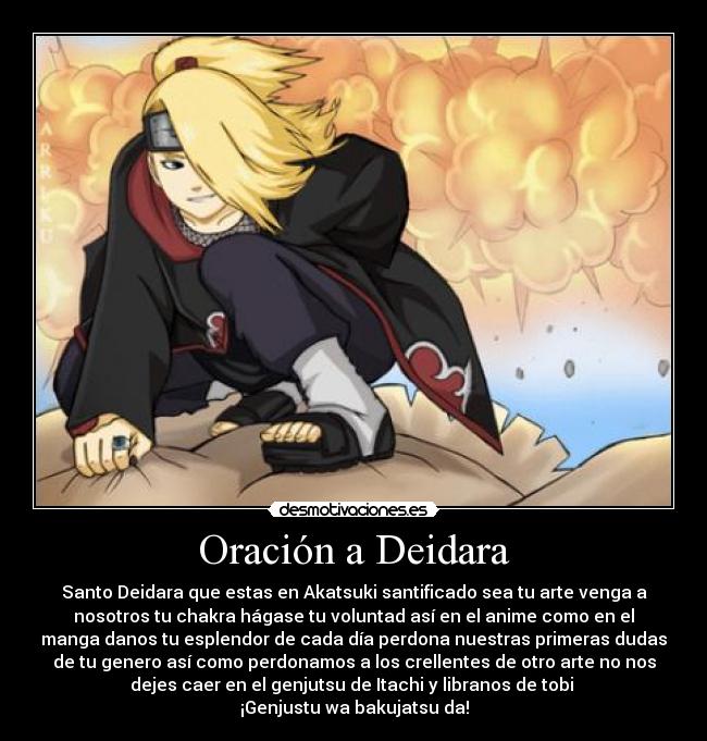 Oración a Deidara -
