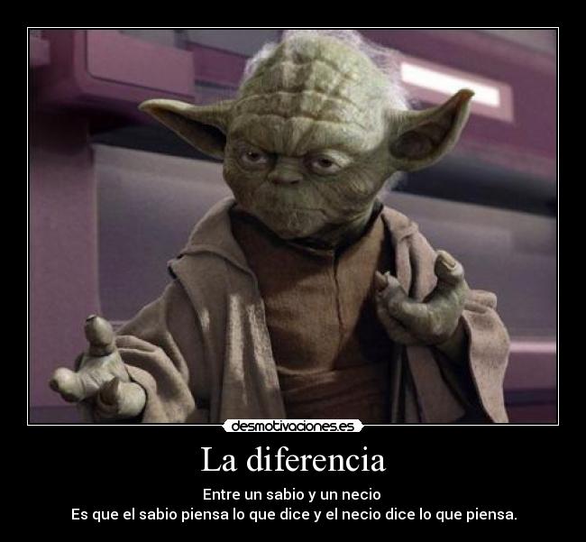 carteles diferencia entre sabio necio desmotivaciones