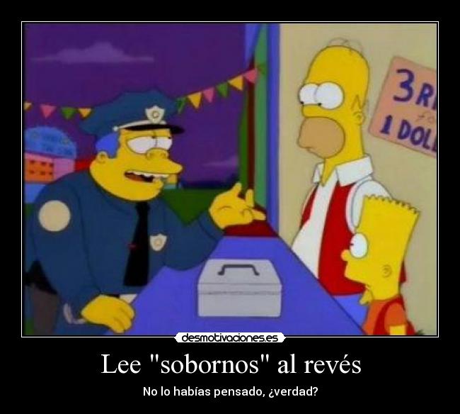 Lee sobornos al revés - 