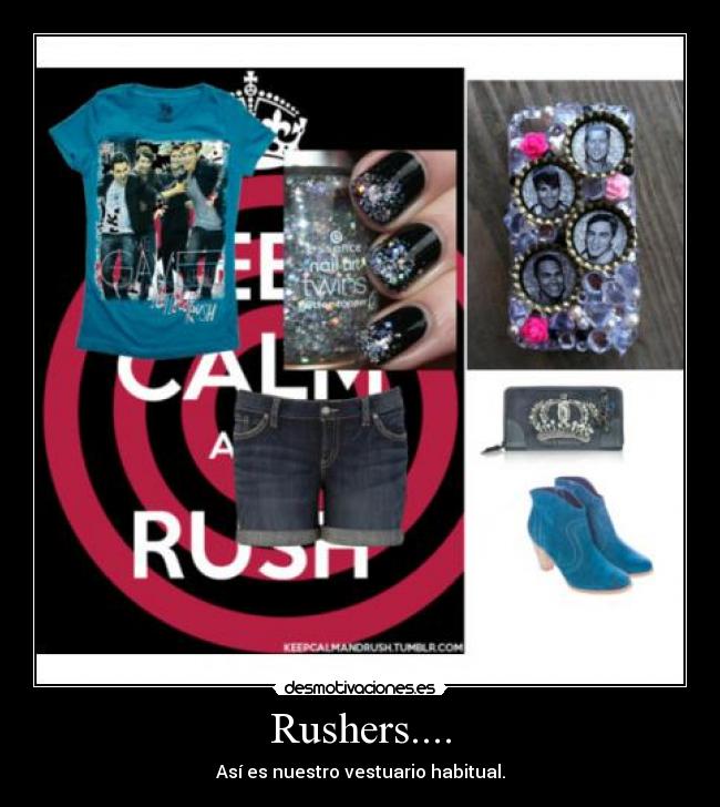 Rushers.... - Así es nuestro vestuario habitual.
