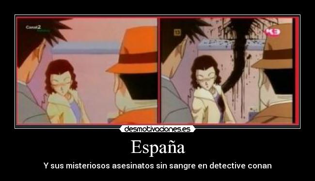 España - Y sus misteriosos asesinatos sin sangre en detective conan