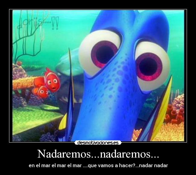 carteles doris buscando nemo nemo marlin nadaremos desmotivaciones