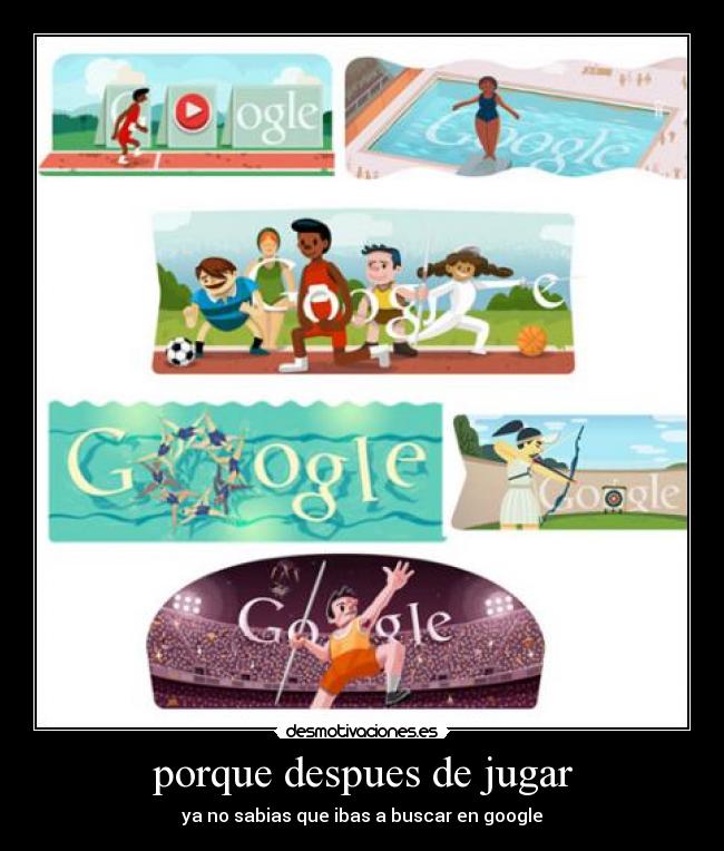 porque despues de jugar -