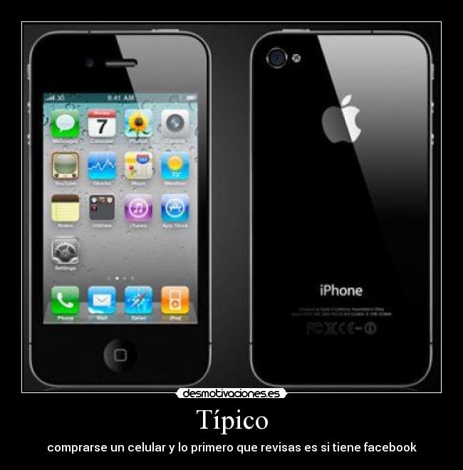 Típico - comprarse un celular y lo primero que revisas es si tiene facebook