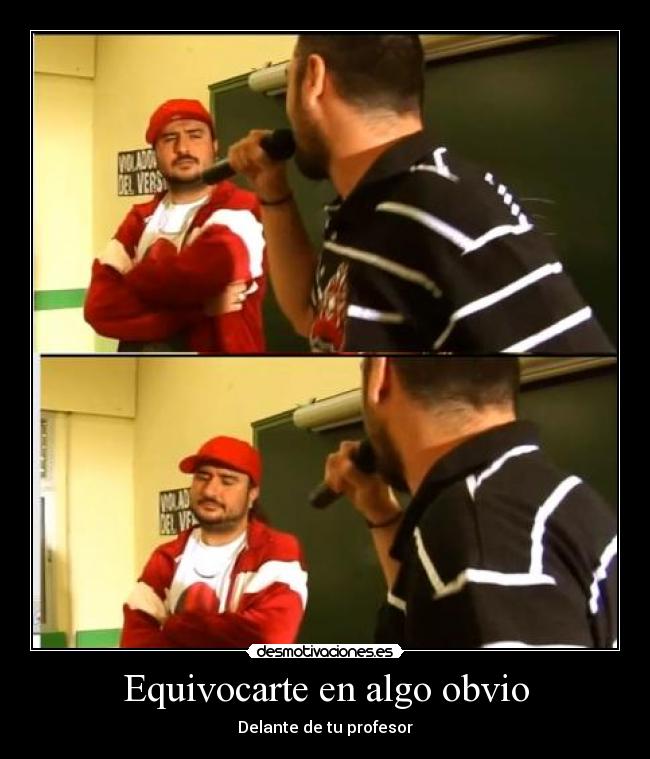 Equivocarte en algo obvio - 