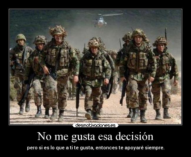 carteles ejercito decision apoyo desmotivaciones