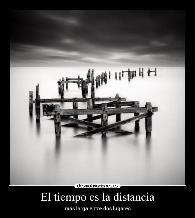 El tiempo es la distancia -