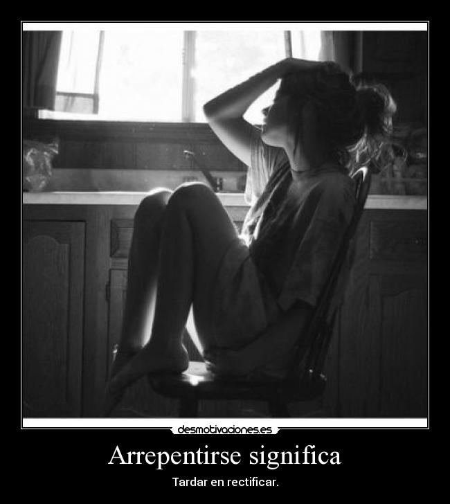 Arrepentirse significa - 