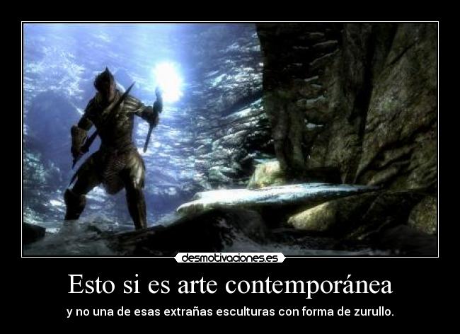 carteles arte skyrim arte contemporanea desmotivaciones