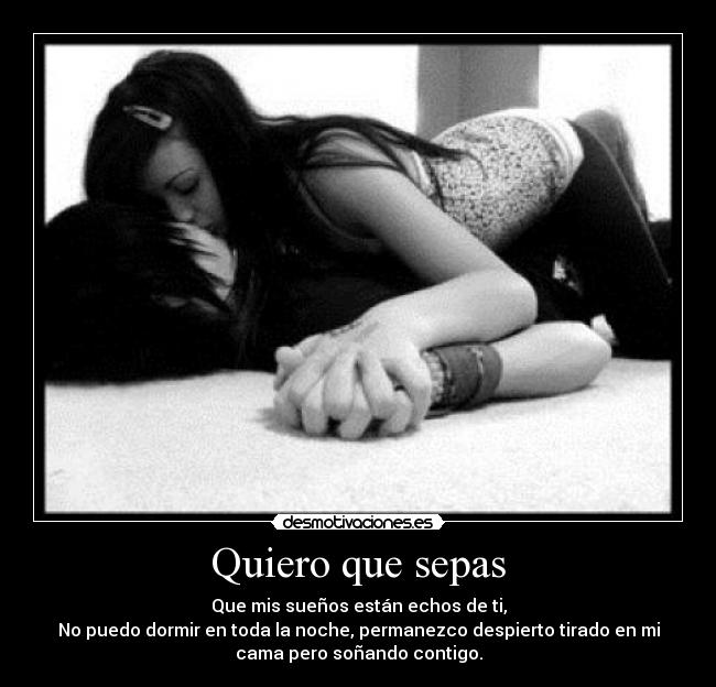 Quiero que sepas - 