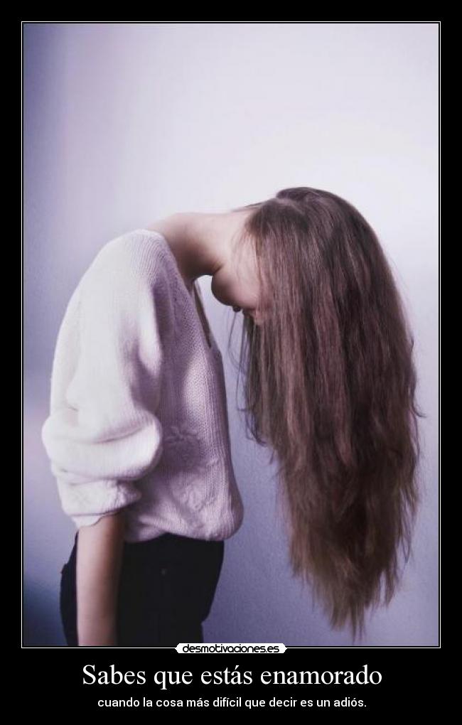 Sabes que estás enamorado - 