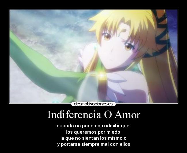 Indiferencia O Amor -