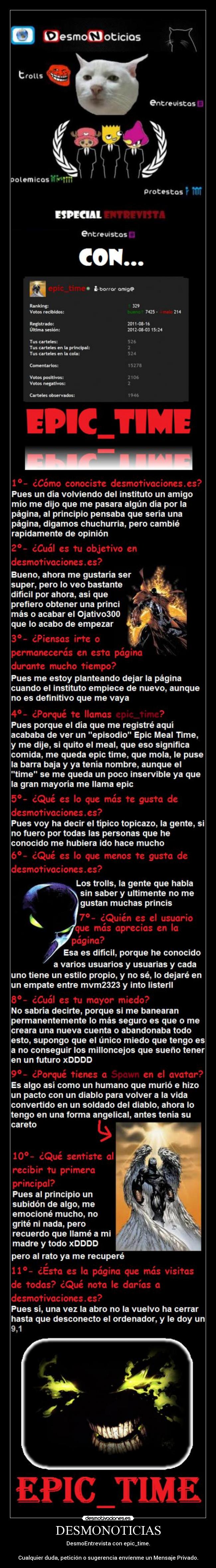 carteles desmonoticias desmoentrevista molaxd epictime epic time desmotivaciones