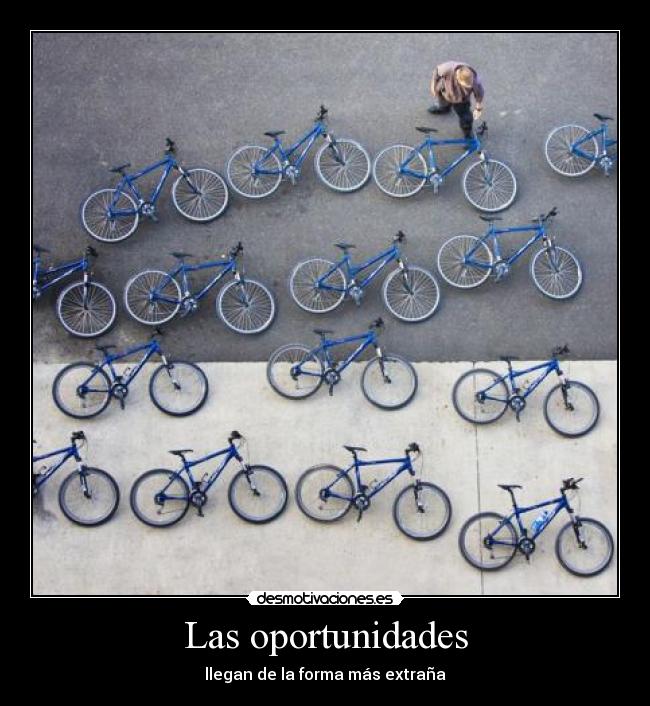 Las oportunidades - llegan de la forma más extraña
