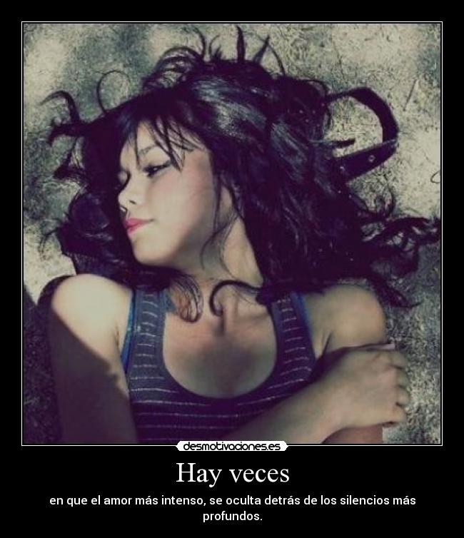 Hay veces -