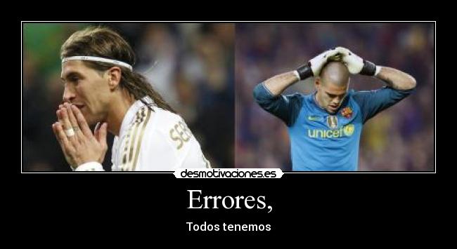 Errores, -