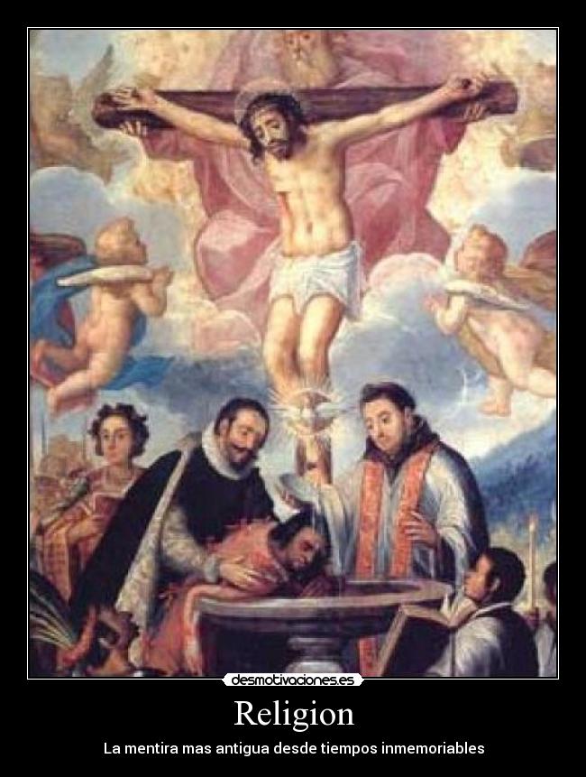 carteles religion dios religion ateos jesus judas desmotivaciones