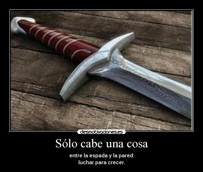 Sólo cabe una cosa - 