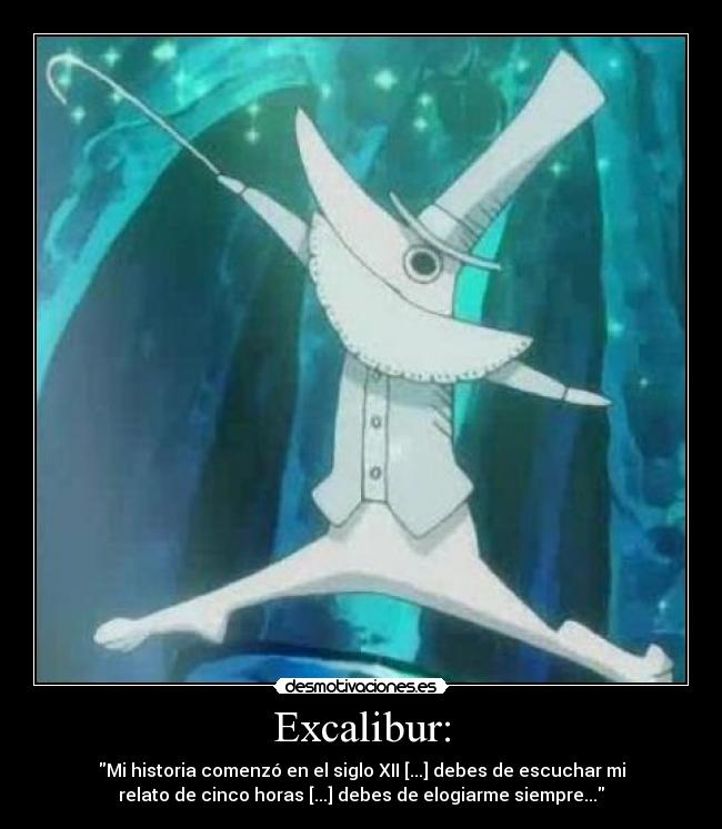 carteles excalibur desmotivaciones