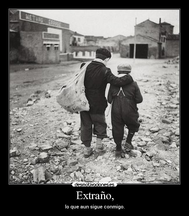 Extraño, -