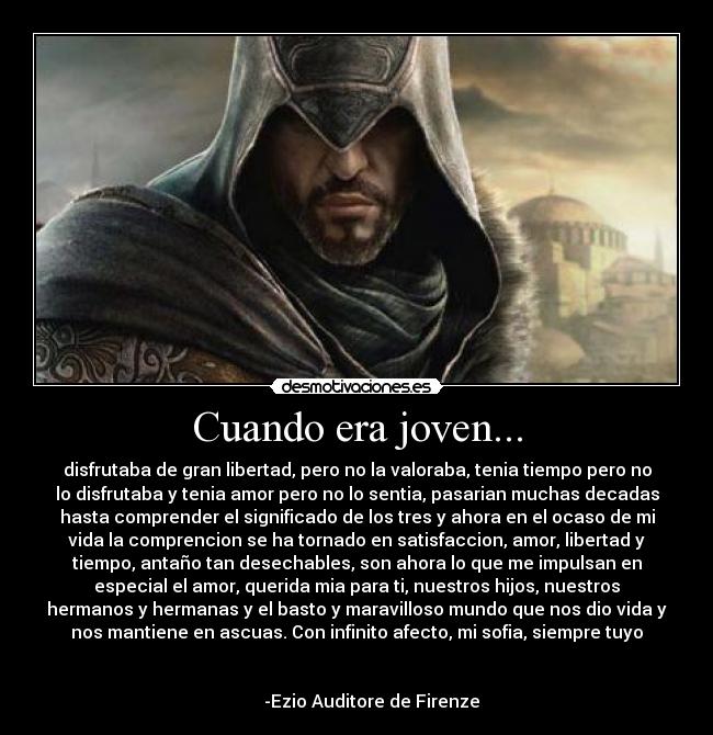 carteles assassins creed ezio auditore desmotivaciones