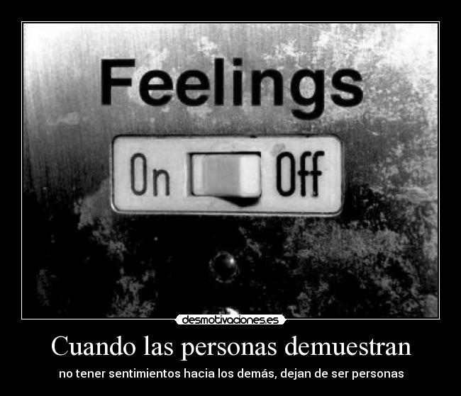 Cuando las personas demuestran - 