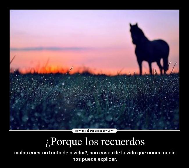 ¿Porque los recuerdos -