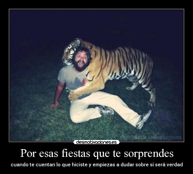 Por esas fiestas que te sorprendes - 