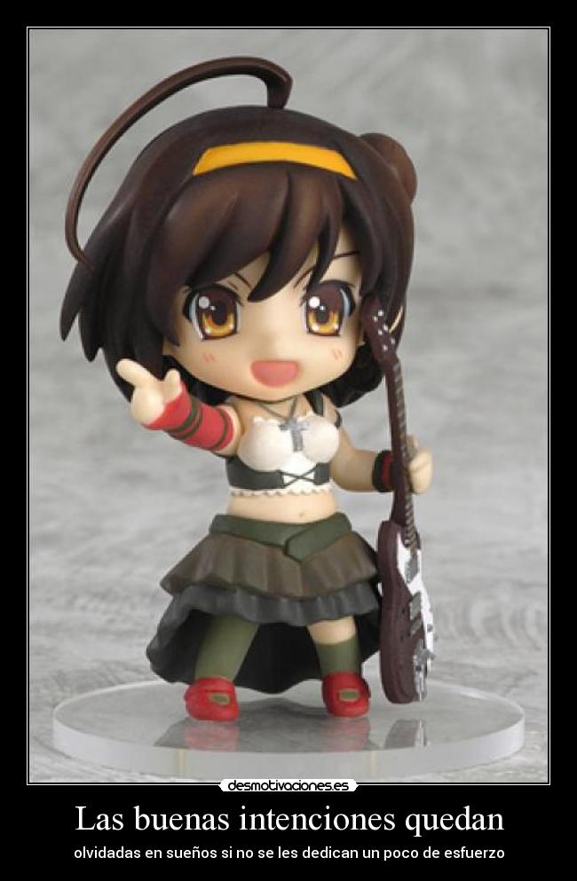 Las buenas intenciones quedan -