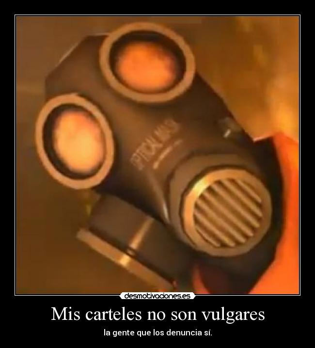 Mis carteles no son vulgares - la gente que los denuncia sí.