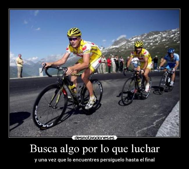 Busca algo por lo que luchar -