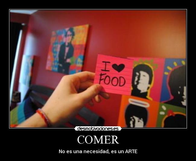 carteles comida desmotivaciones