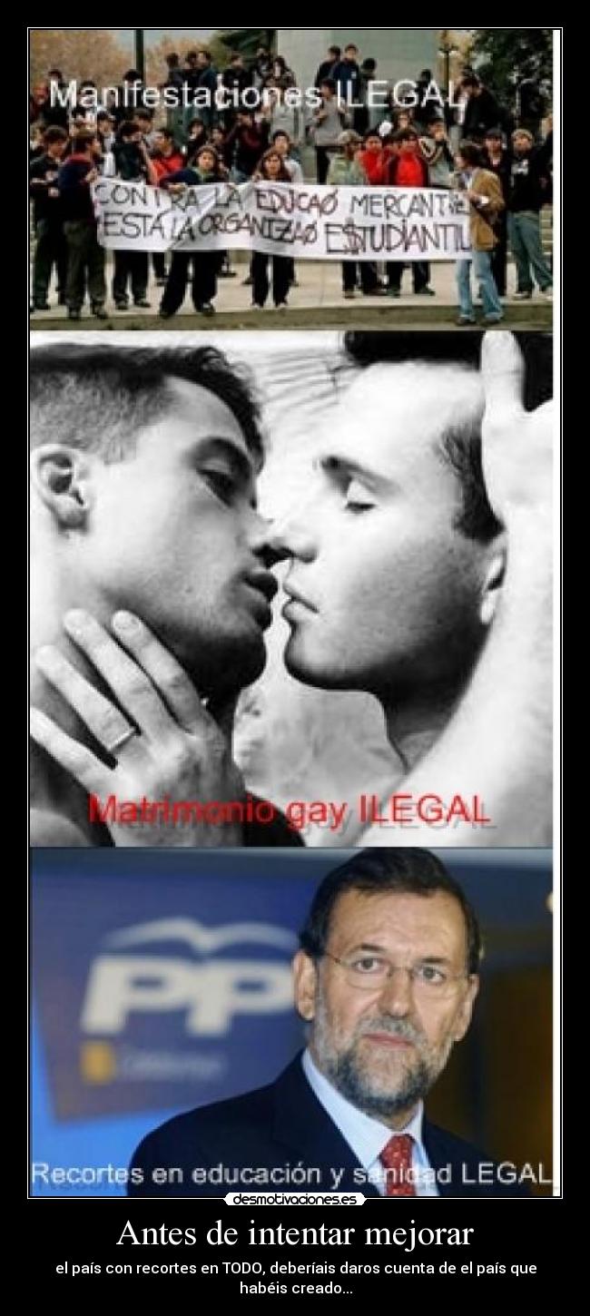 Antes de intentar mejorar -