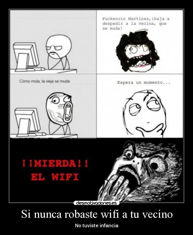 carteles wifi del vecino desmotivaciones