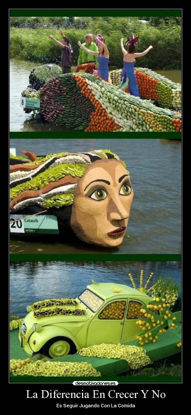 La Diferencia En Crecer Y No - Es Seguir Jugando Con La Comida