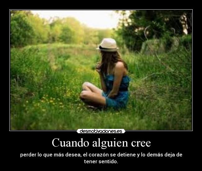 Cuando alguien cree - 