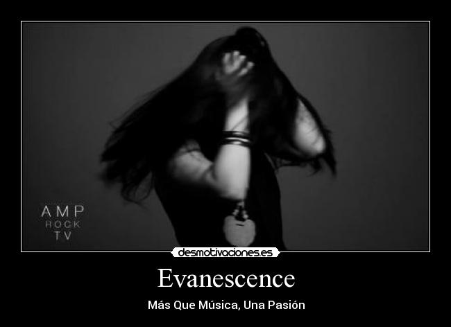 carteles evanescence mas que musica una pasion desmotivaciones