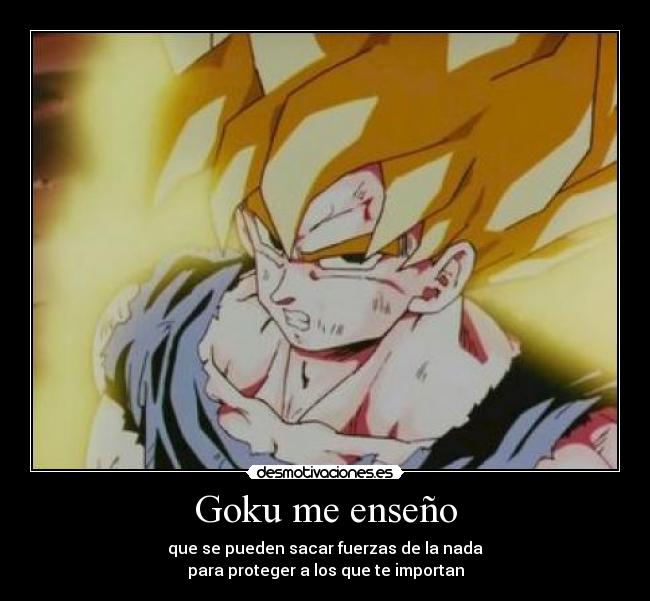 Goku me enseño -