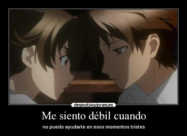 Me siento débil cuando -