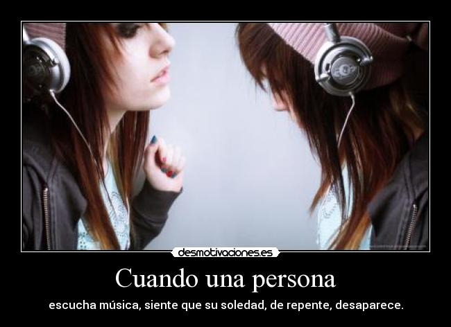 Cuando una persona -