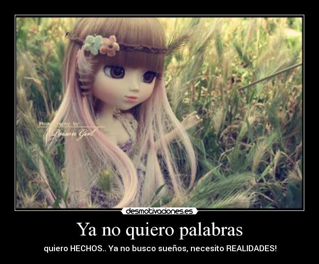 Ya no quiero palabras - 