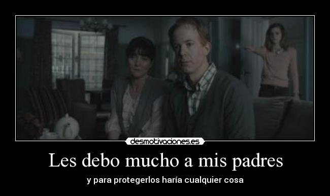 carteles padres hermione les hace sus padres obliviate que pena harry potter desmotivaciones