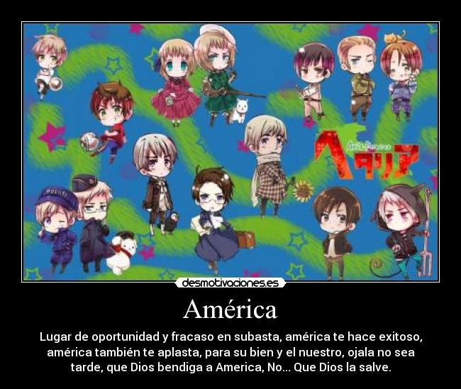 carteles anime chibi america cancion los aldeanos sakuby abby desmotivaciones