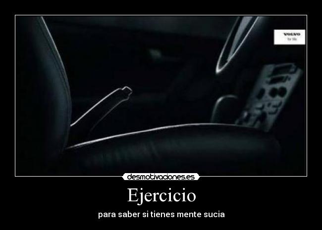 Ejercicio - para saber si tienes mente sucia