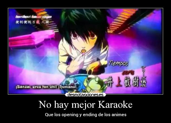 No hay mejor Karaoke - Que los opening y ending de los animes