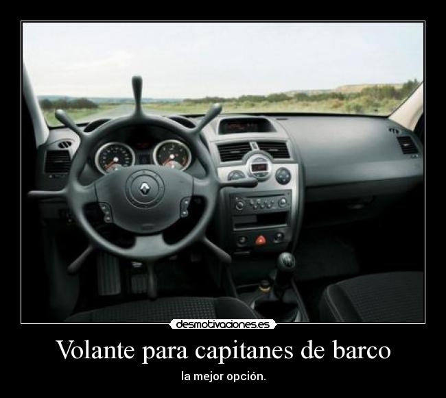 Volante para capitanes de barco - la mejor opción.