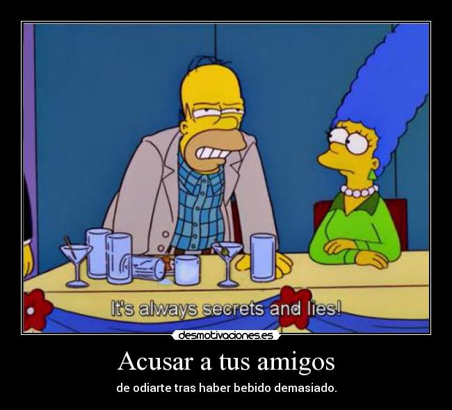 carteles amigos simpson desmotivaciones