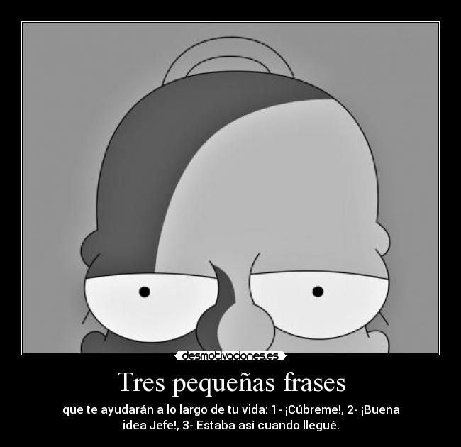 Tres pequeñas frases -