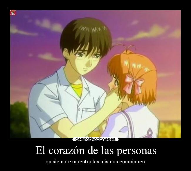 El corazón de las personas - no siempre muestra las mismas emociones.