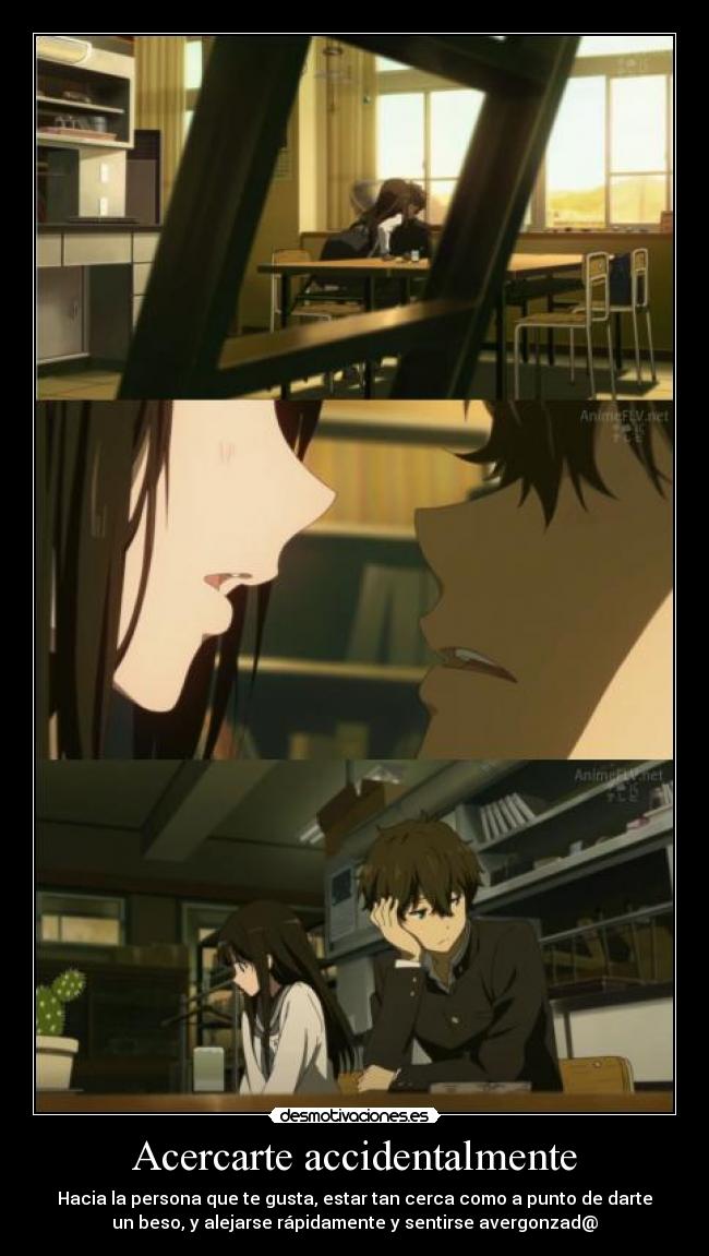 Acercarte accidentalmente -